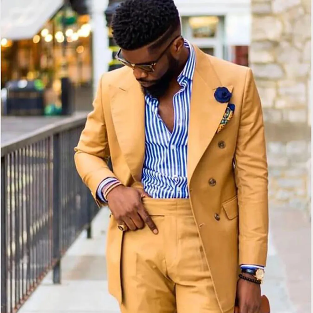 2 قطعة مزدوجة الصدر الدعاوى للرجال سترة فستان أطفال مع سروال داخلي بلغت ذروتها التلبيب الكلاسيكية الرجال دعوى الأعمال السترة سليم صالح زي أوم #1