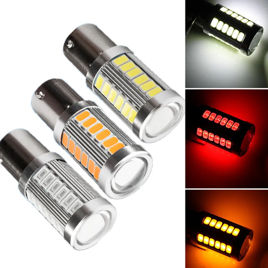 1/2PCS P21W 1156 LED Car Lights Turn Signal Reverse Brake Light for BMW E46 E39 E90 E60 E36 F30 F10 E34 X5 E53 E30 F20 E87 E93 