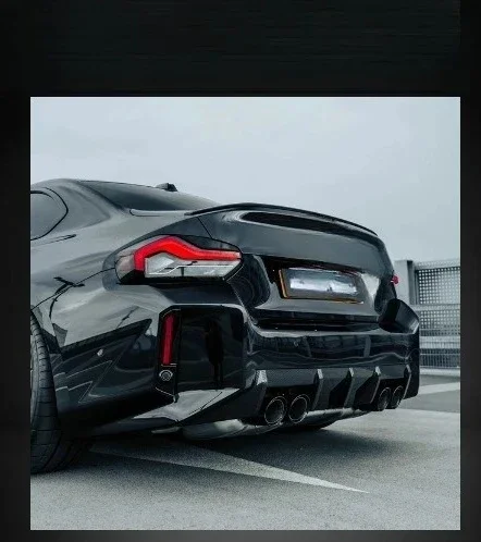 Applicable To BMW G87 M2 Modified Rear Lip MP Small Surrounding Dry Carbon Fiber Rear Bar Decoration Rear Spoiler Modification
