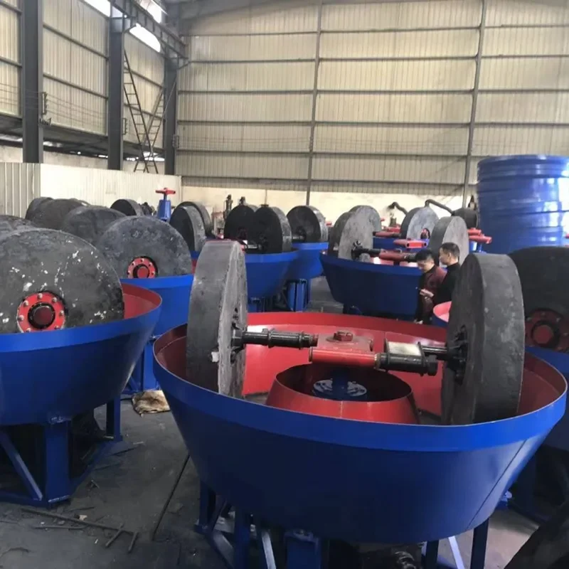 2026 hot New two-wheel three-wheel wet and dry gold mill wet mill crushing wheel mill equipment crushing stone thickening