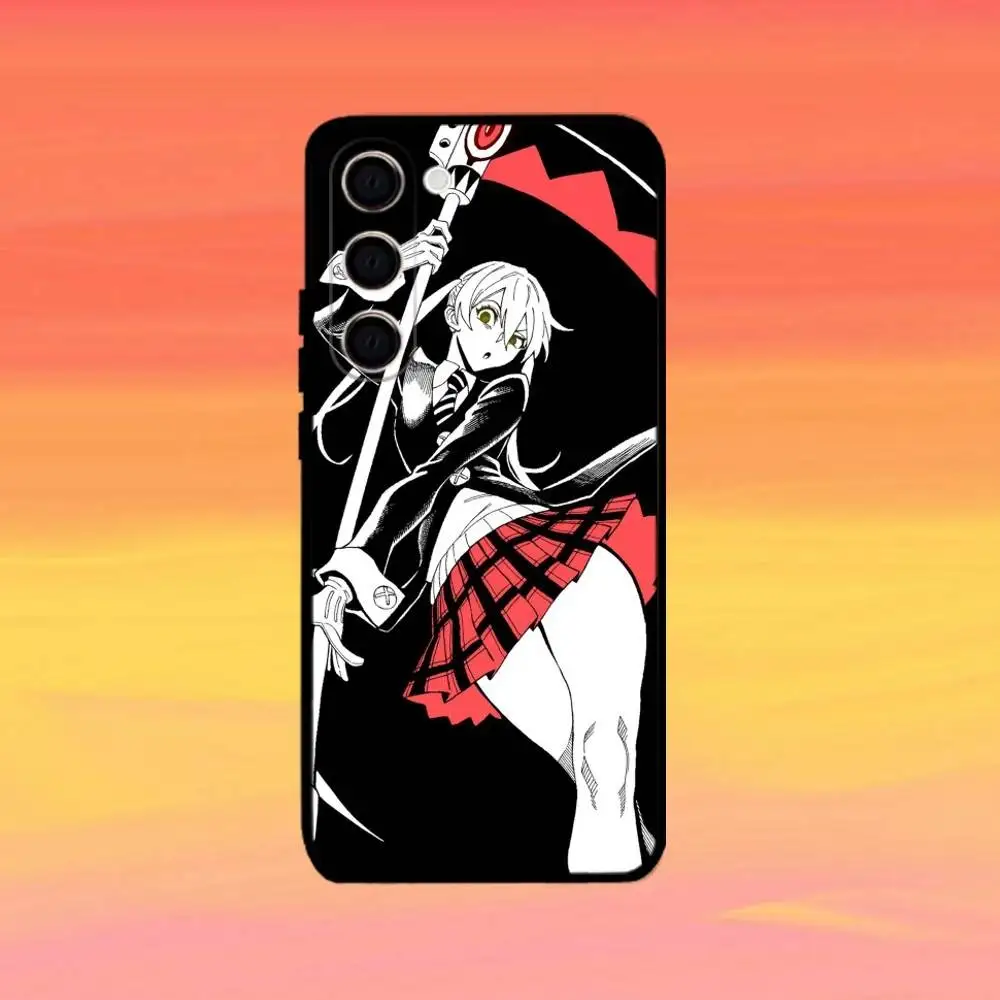 Etui na telefon Anime S-Soul Eater do Samsung Galaxy A73, A72, A71, A70, A53, A52, A51, inne modele, miękki czarny pokrowiec