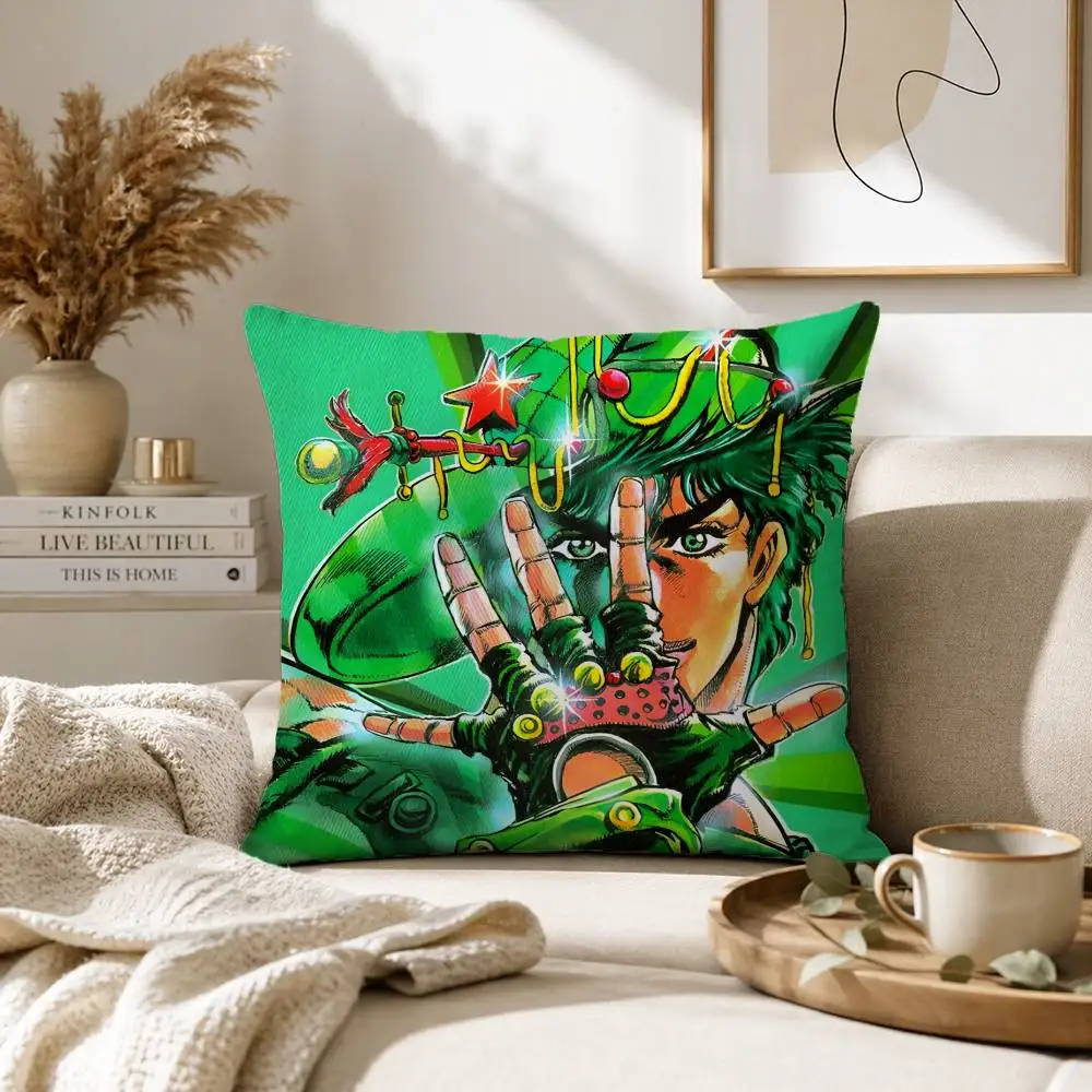 Anime JoJo Joseph Joestar Icon Pillow Case for Sofa Living Room Home office Decor Protective Cover 3