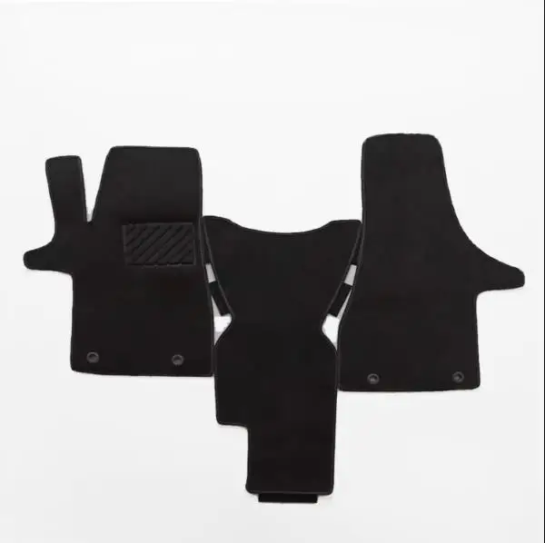 

1set Suitable For Volkswagen T5T6 Front Driver Front Passenger And Center Floor Mat Only Suitable For Left-Hand Drive Vehicles