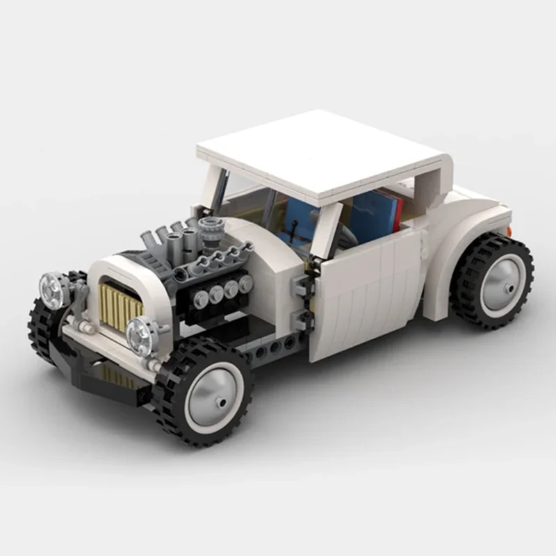 Technical Moc Bricks-modelo de coche clásico Vintage Supercar Modular Building Blocks, juguetes para niños, juegos de bricolaje, ensamblaje