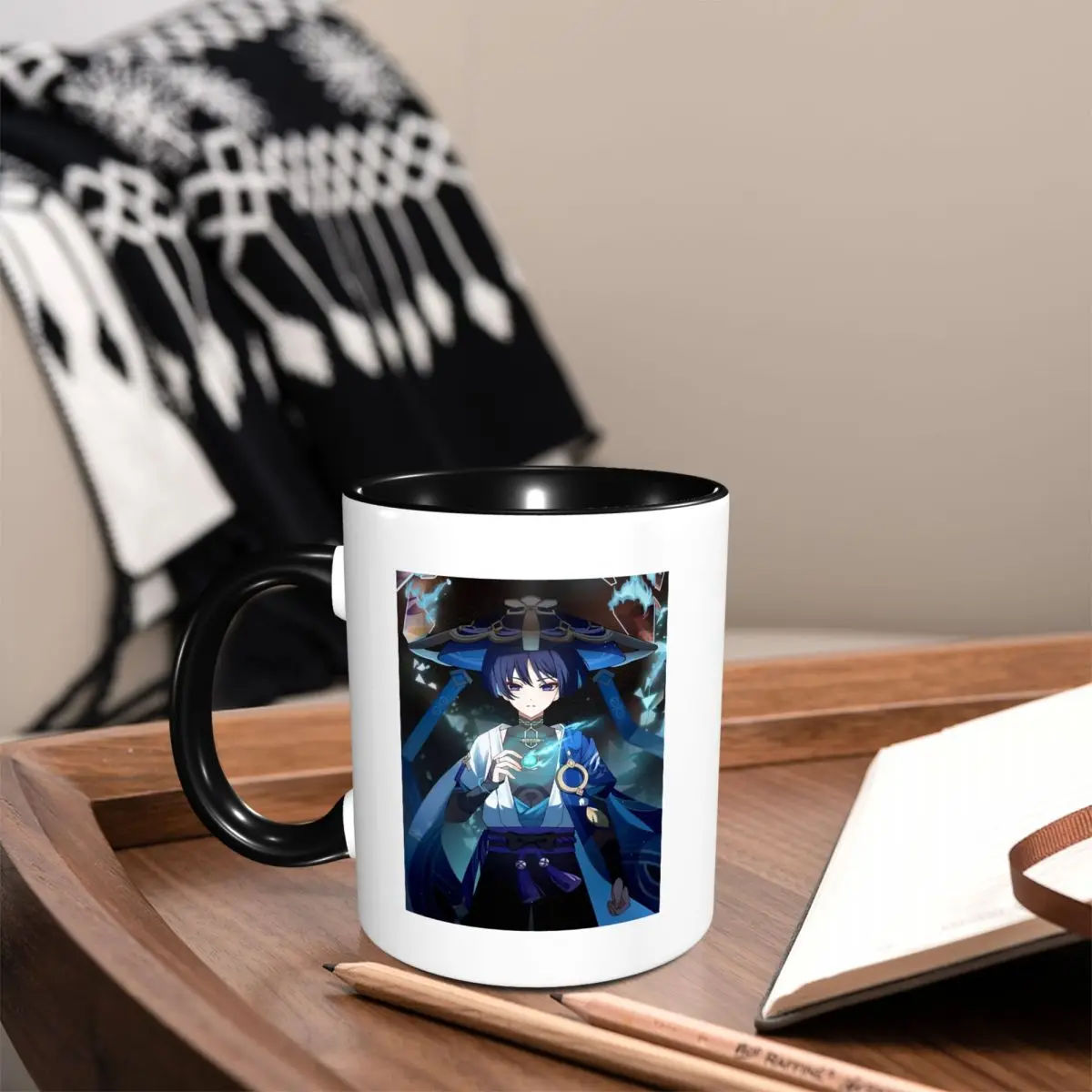 Scaramouche And Wanderer Game  Mug Funny Ceramic Coffee Cups Tea Mugs Milk Cup Drinkware Gift for Woman Man