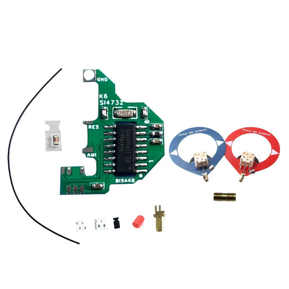 SI4732 Modification Module and Crystal Oscillator+2xDonut Antenna FPC for Quansheng UVK5/K6 Dual Antenna Solution