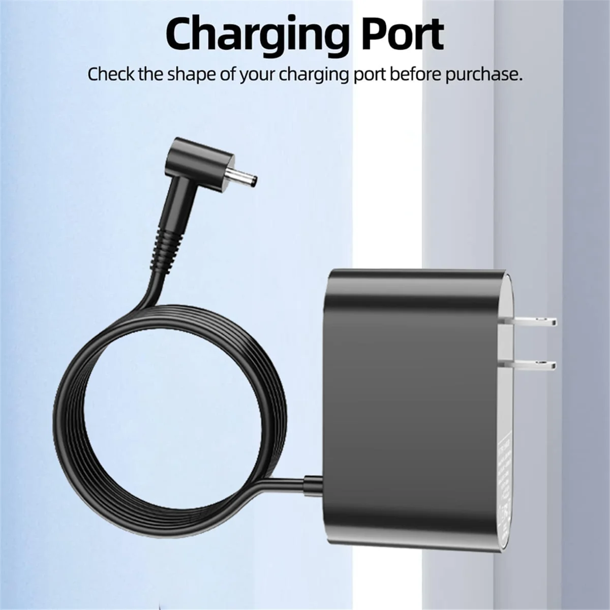 FZFZ 30.45V 電源コード交換用 V10 スリムコードレス掃除機アクセサリー充電電源コード米国プラグ