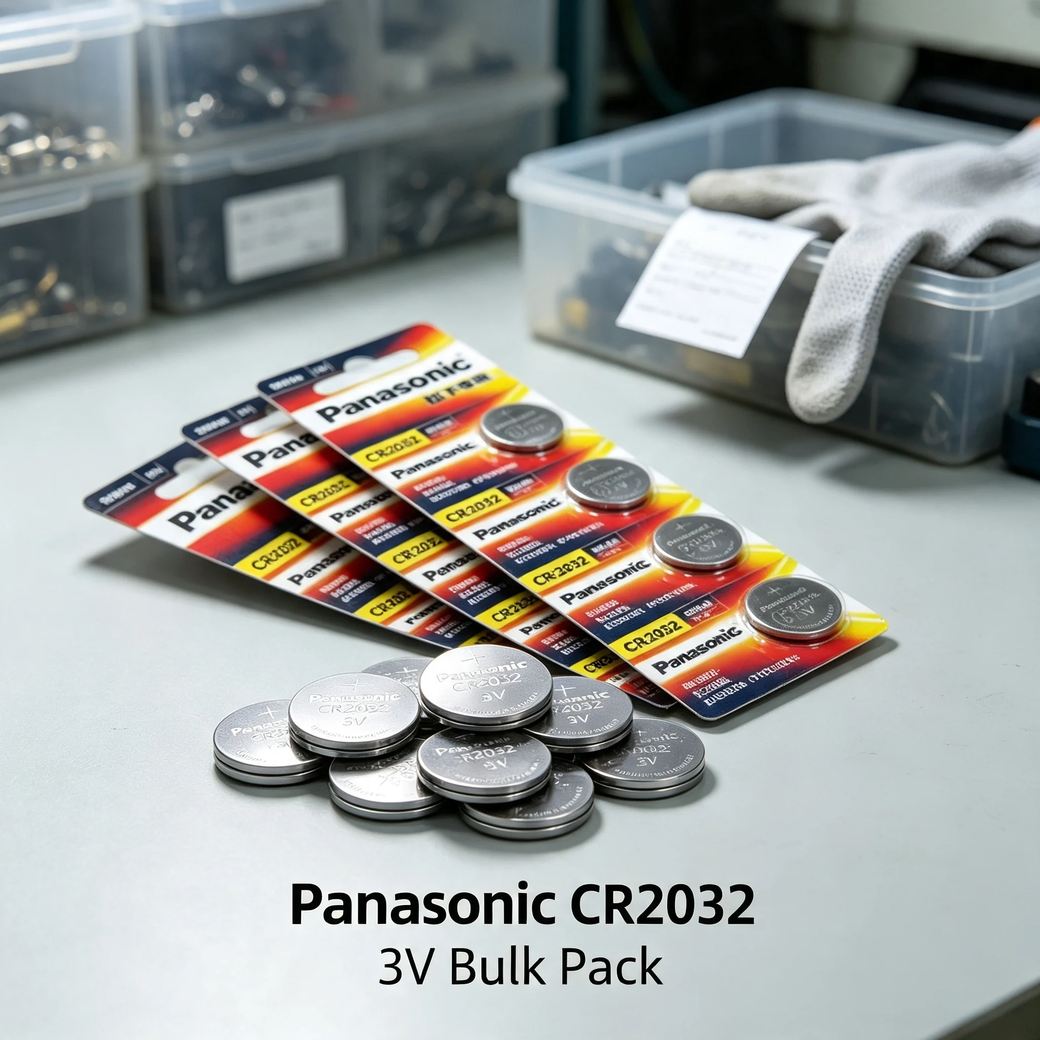 Panasonic CR2032 DL2032 CR2025 CR1632 CR1620 CR2450 CR2430 Battery Button Cell For Watch Clock Remote Control Calculator 5Pcs