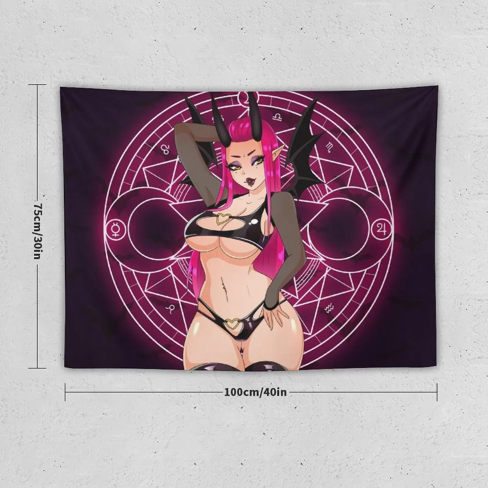 Succubus Tapestry Outdoor Decoration Bedrooms Decor Room Ornaments Tapestry