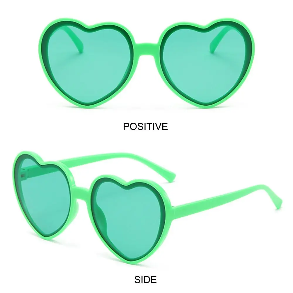 2024 Newest Heart-Shaped Sunglasses for Women Beach Shades Eyewear UV400 Halloween Cosplay Party Glasses Heart Sunglasses