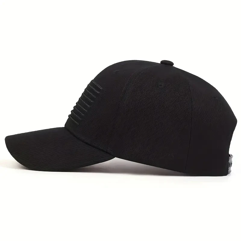Unisex-Baseballmützen mit amerikanischer Flagge, Stickerei, für Frühling und Herbst, verstellbare Freizeithüte für den Außenbereich, Hip-Hop-Hut, Sonnenschutzhut – Detail 4