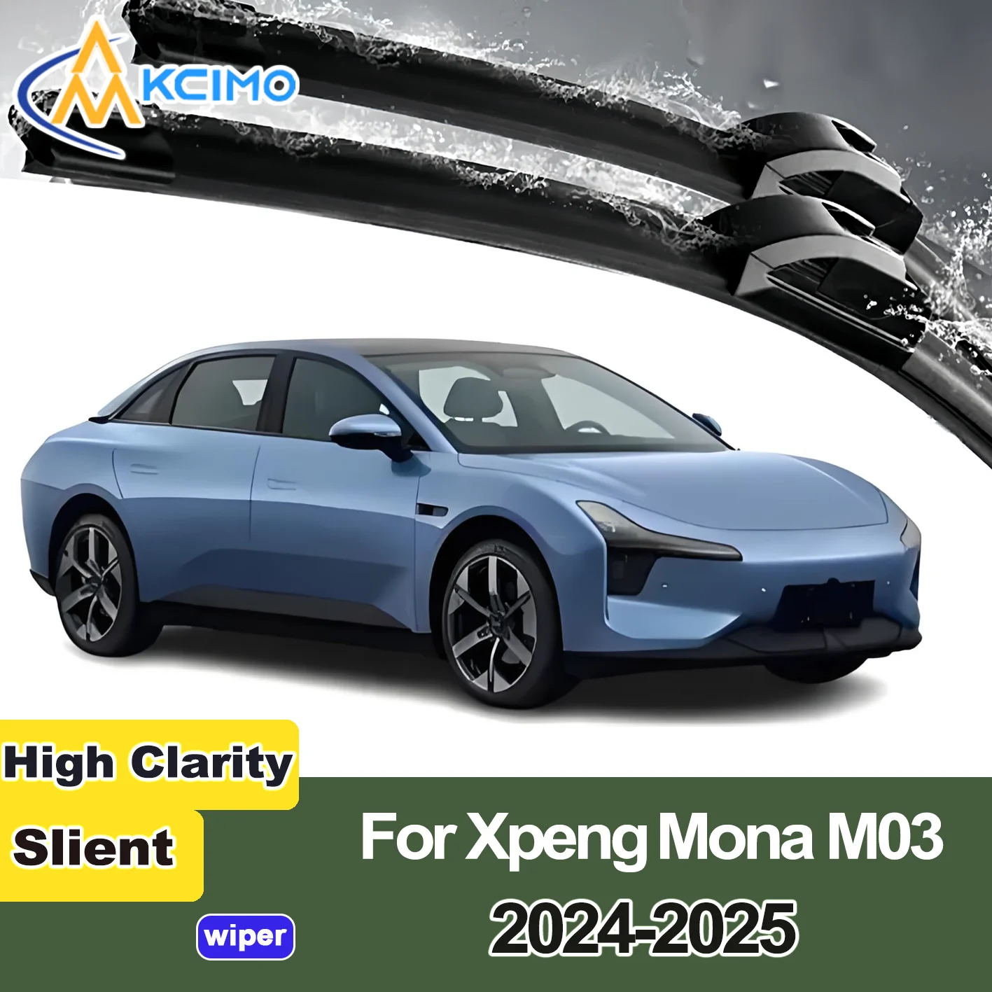 

KCIMO 2PCS New Front Windshield Wiper Blade for Xpeng Mona M03 2024-2025 Front Windshield Auto Wipers Blade Accessories 2025