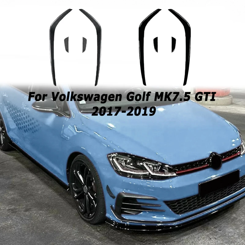 

Car Front Grille Wind Knife For Volkswagen VW Golf MK7.5 GTI 2017-2019 Side Splitter Exterior Tuning Car Accessories Aftermarket