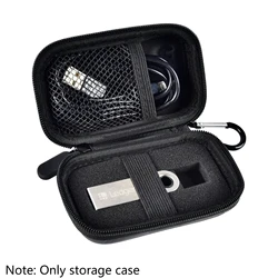 Hard EVA Ledger Nano X/S/Plus Case, Shockproof Crypto Wallet Protective Cover with Cable Storage, Portable Organizer for Bitcoin