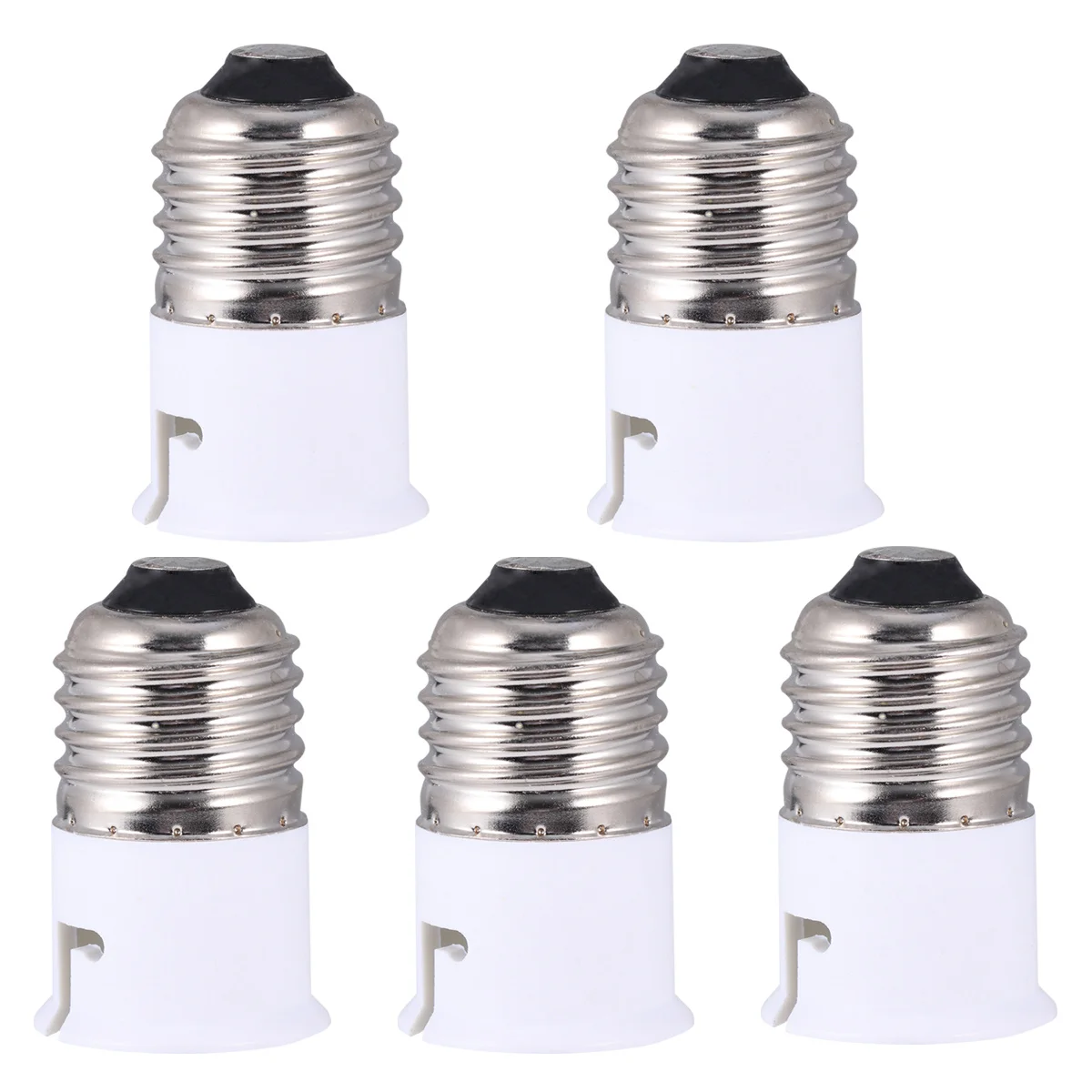 

5Pcs Light Bulb Converter E27 to B22 Base Adapter Socket for Home LED Halogen Filament Lights Practical Accessory