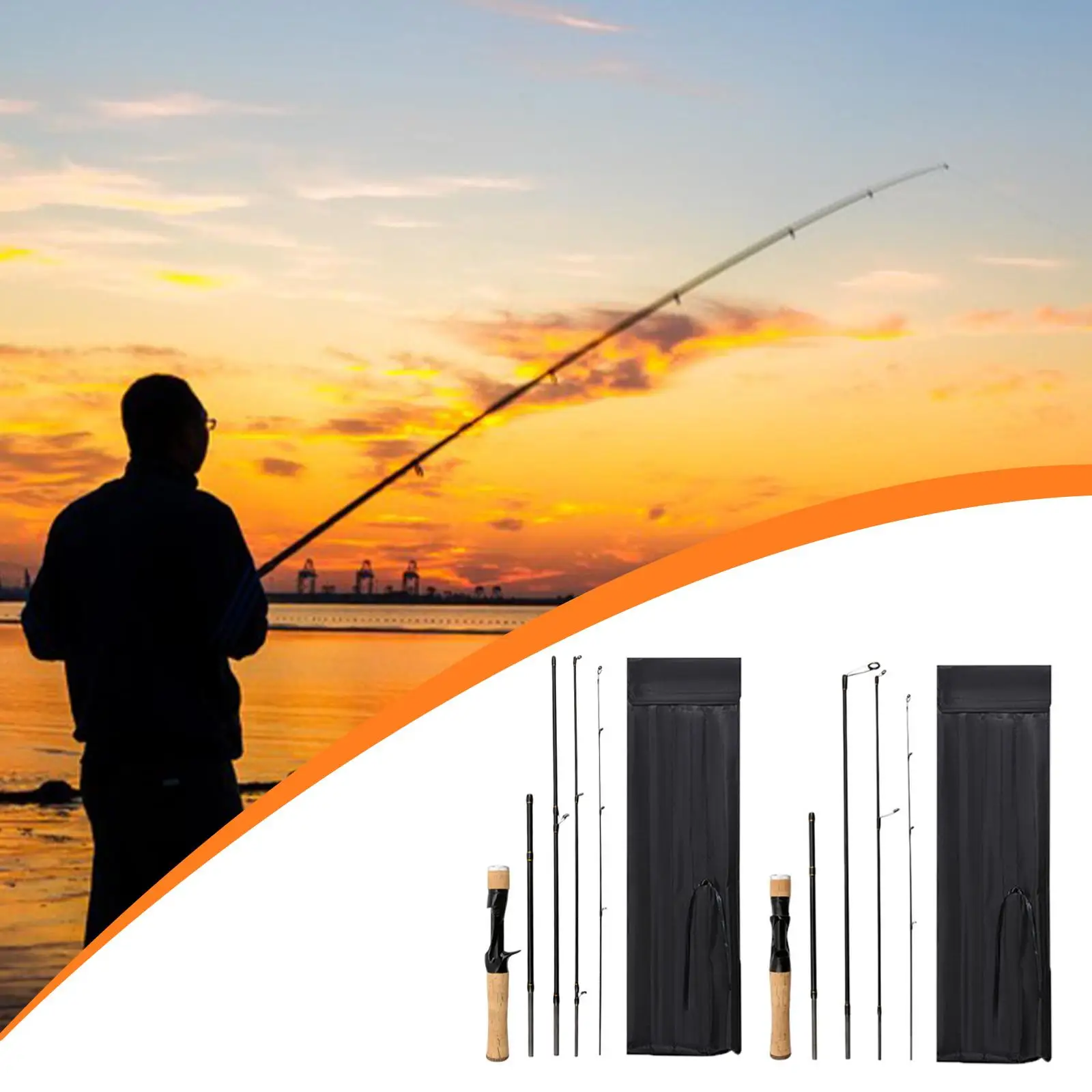 الصيد رود الصيد أداة إغراء قضيب السفر قصبة صيد خشبية لإغراء الصيد بايك #1