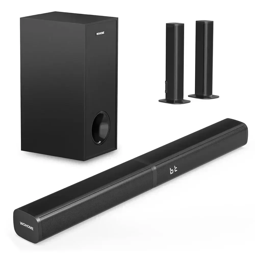 Soundbar Subwoofer Combo 140W Peak Output RGB-IC Atmosphere Bluetooth 5.3 AUX Optical Surround 140W RGB-IC