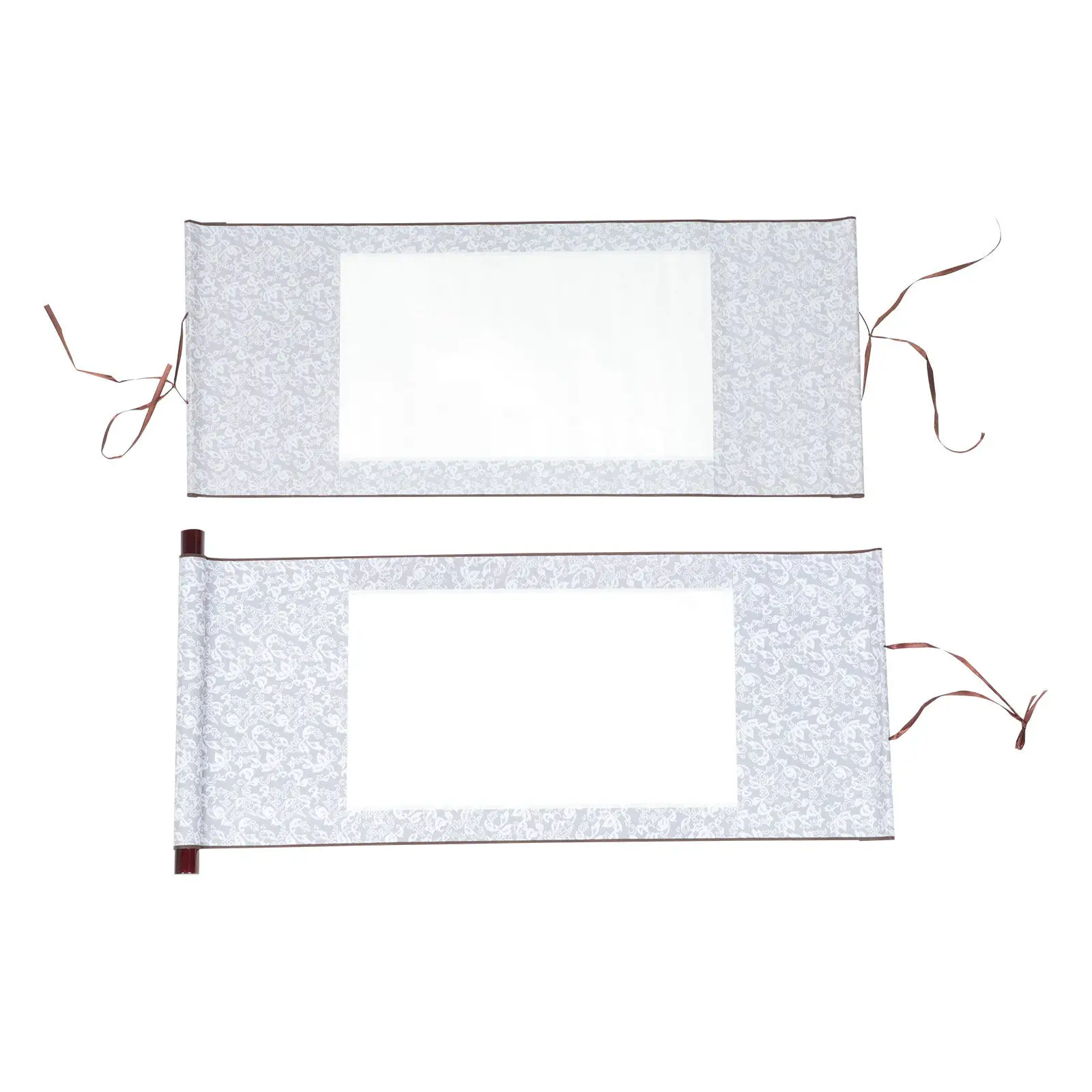 2Pcs Portable Blank Wall Scroll For Bedroom Wall Decor Chinese New Year Decor Paper Hanging Art Painting