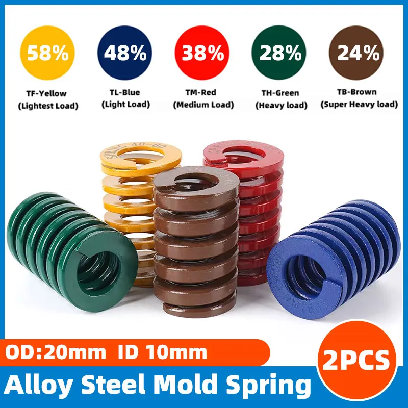 2PCS Spiral Stamping Spring Compression Spring for Electric Scooter Front Rear Shock Absorber Suspension Accessories