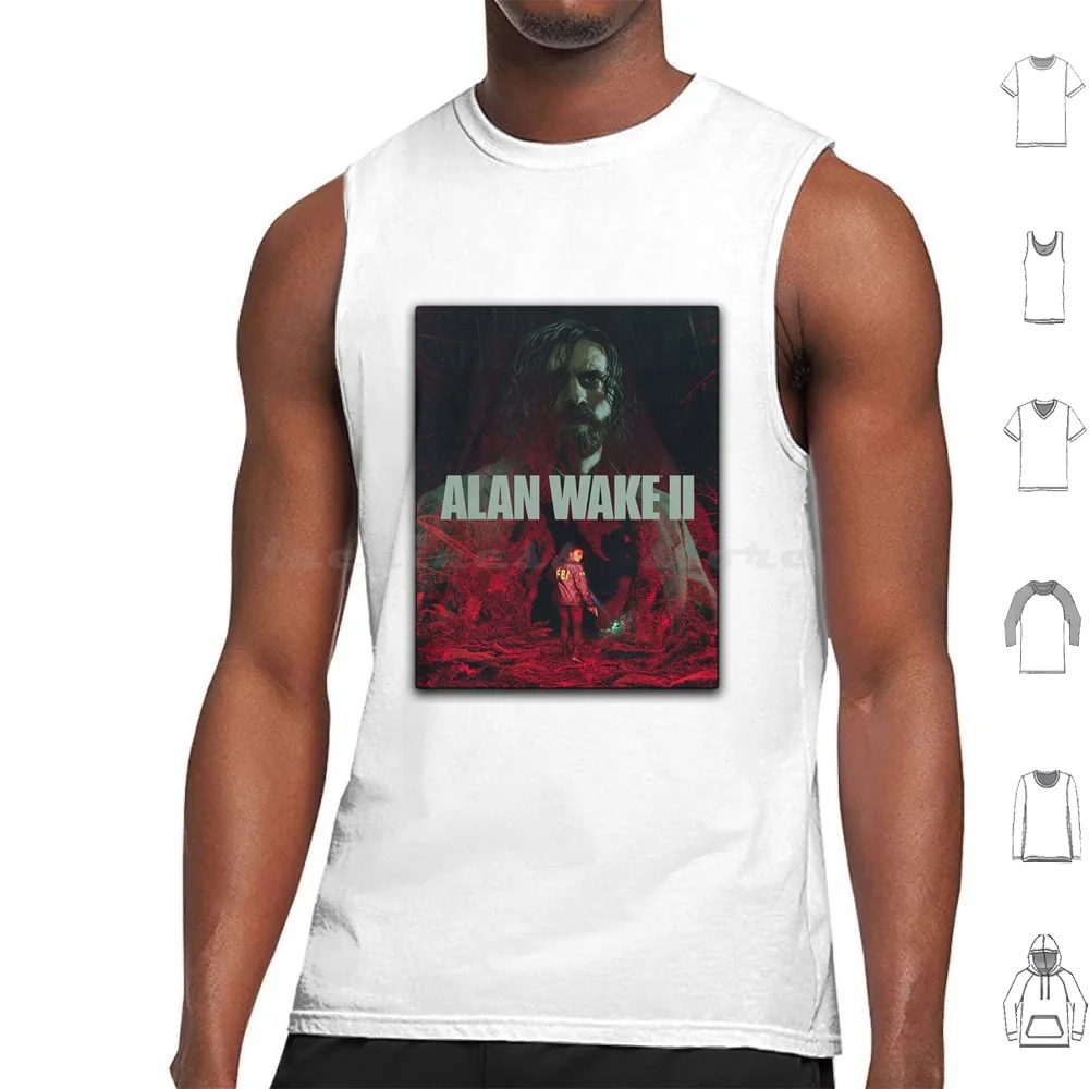 Alan Wake Ii Control Game Tank Tops Vest Sleeveless Alan Wake Control Gaming Horror Video Game Alan Wake 2 Alan Wake Remedy