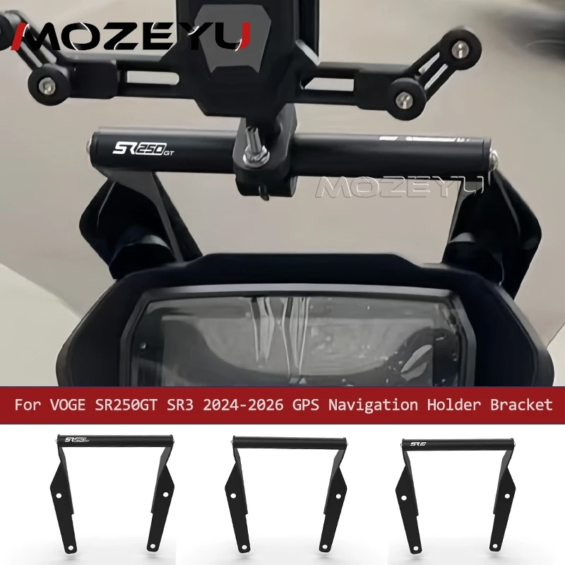 

SR250GT 2024 2025 2026 Motorcycle Mobile Phone GPS Navigation Bracket Aluminium Mounting Adapter FOR VOGE SR250 GT 250 SR250GT