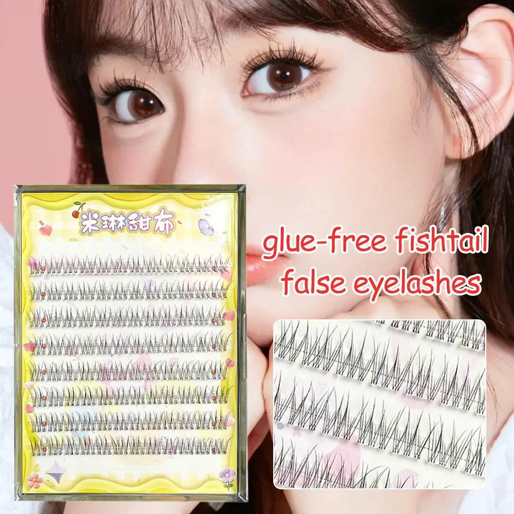 접착제 없는 셀프 접착 가짜 속눈썹 자연스러운 하부용 애니메이션 속눈썹 대형 ﻿   속눈썹 R1K5