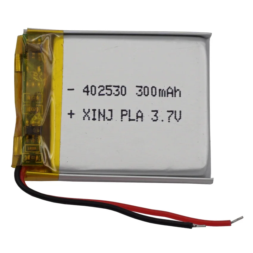 3,7 В, 300 мАч, 1,11 Втч, полимерная литиевая батарея 402530   Для GPS Sat Nav Автомобильная камера Рекордер Bluetooth Динамик Светодиодный