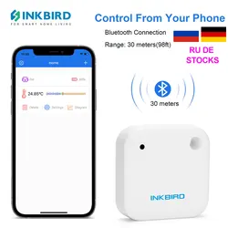 INKBIRD kryty inteligentny monitor temperatury IPX4 wodoodporny magnetyczny tylny termometr Bluetooth do domu, szklarni, samochodu, ogniwa