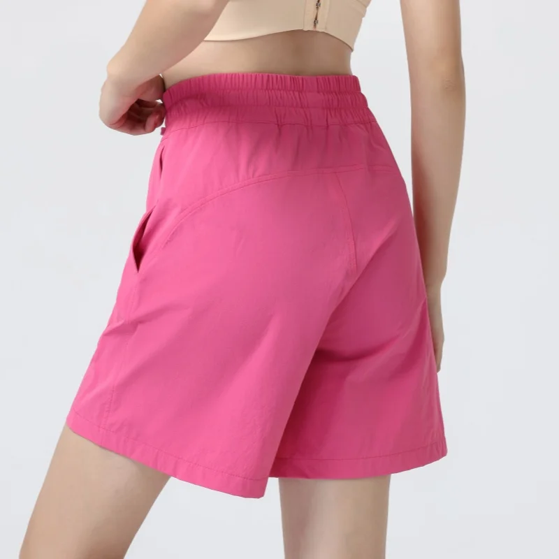PHIGEER Women's Sweat Shorts For Running, Casual Summer Loose Athletic Short,  Drawstring Waist Lounge Yoga Shorts with Pockets