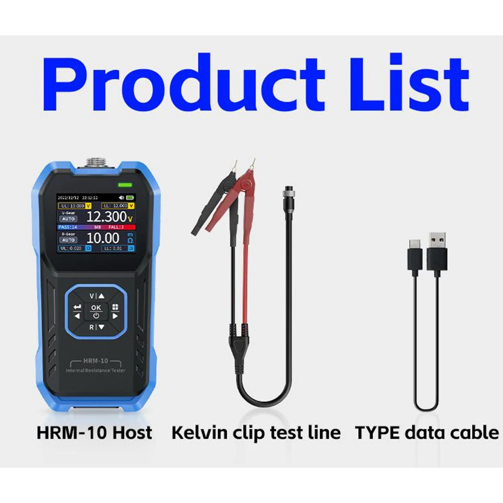 Kelvin Connection Internal Resistance Meter HRM-10 Internal Internal Resistance Measuring Resistance Gear User Calibration