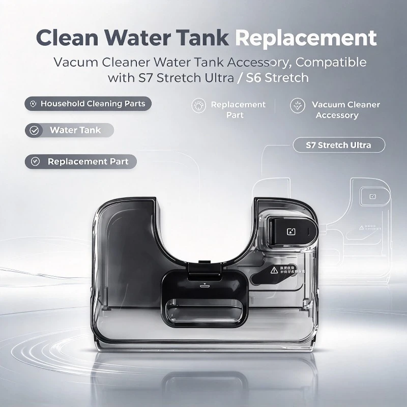 Clean Water Tank Replacement Parts for Tineco S7 Stretch Ultra/ Stretch S6 Vacuum Cleaner Water Tank Accessory