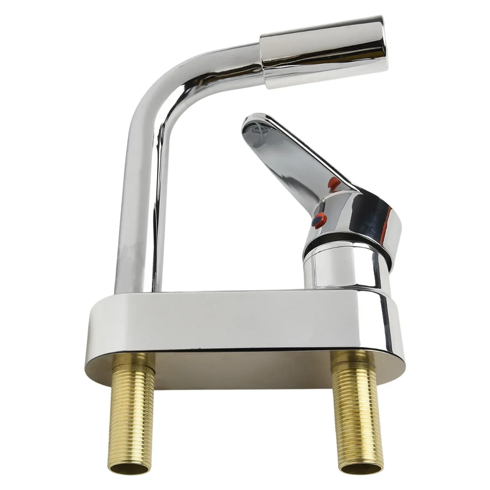 

Sink Water Tap Washbasin Faucet Bathroom Anti-rust 360° Rotating Anti-corrosion Double Hole Parts Plating Base New