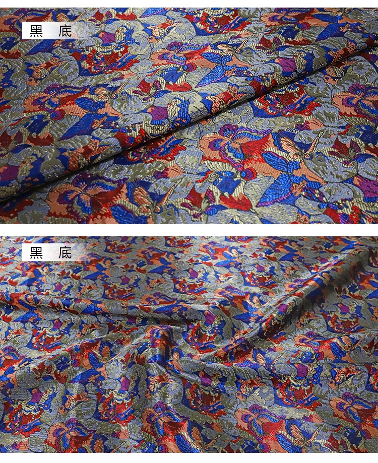 Song Brokatstoffe 140cm Breite Jacquard-Webung Chinesisches Traditionelles Luxusmaterial für Hanfu Cheongsam Kleid DIY Nähen – Detail 10