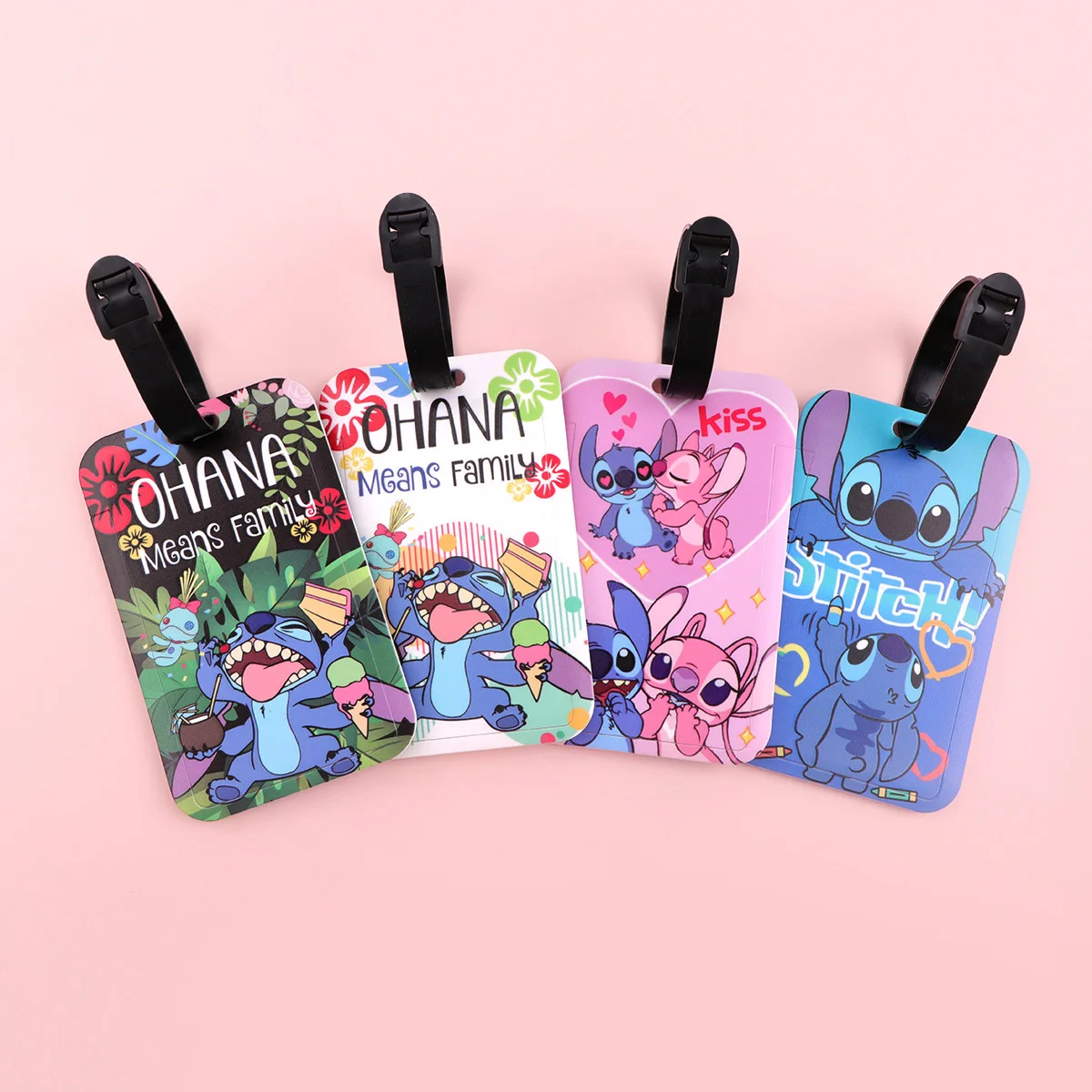 만화 캐릭터 시리즈 수하물 태그 여행 가방 ID 주소 이름 홀더 수하물 태그 여행용 휴대용 수하물 액세서리