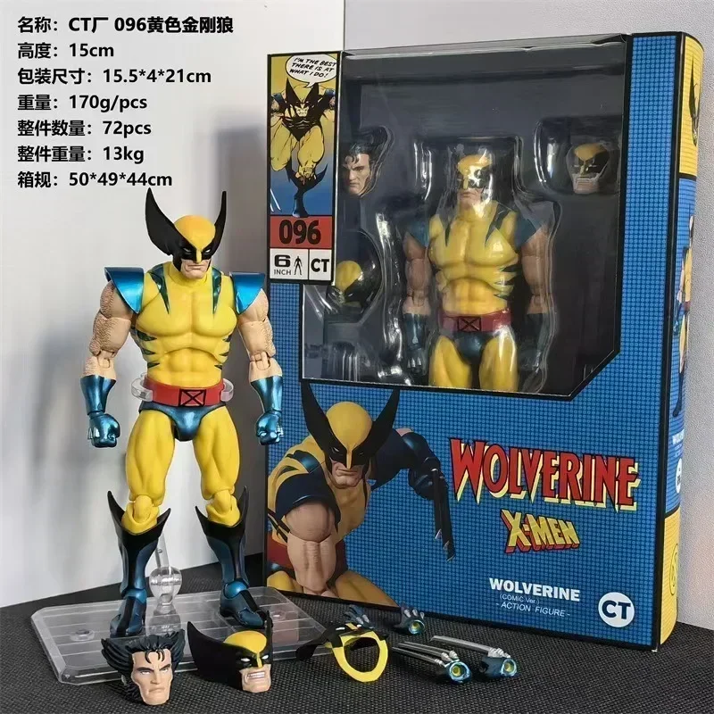 

Hot Sale Ct Toys Mafex 096 138 Manga Version Wolverine Logan Action Figure Classic Battle Suit Marvel