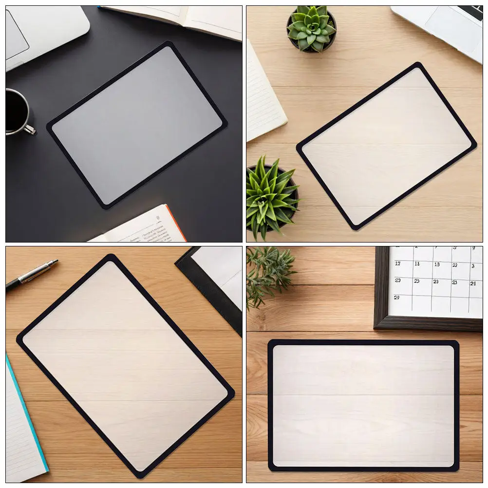 8Pcs Portable Handheld Magnifying Glass 3X Fresnel Lens Transparent Lightweight Full Page Magnifier for Reading Newspapers Books