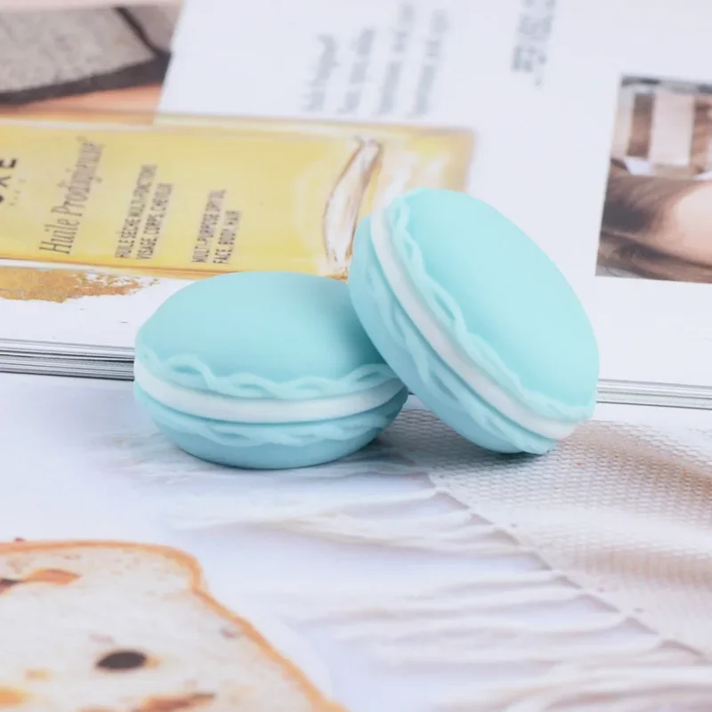 10 Pcs Resin Simulation Cartoon Macaron Cream Cake Dollhouse Decoration DIY Japanese Food Play Necklace Jewelry Accessories