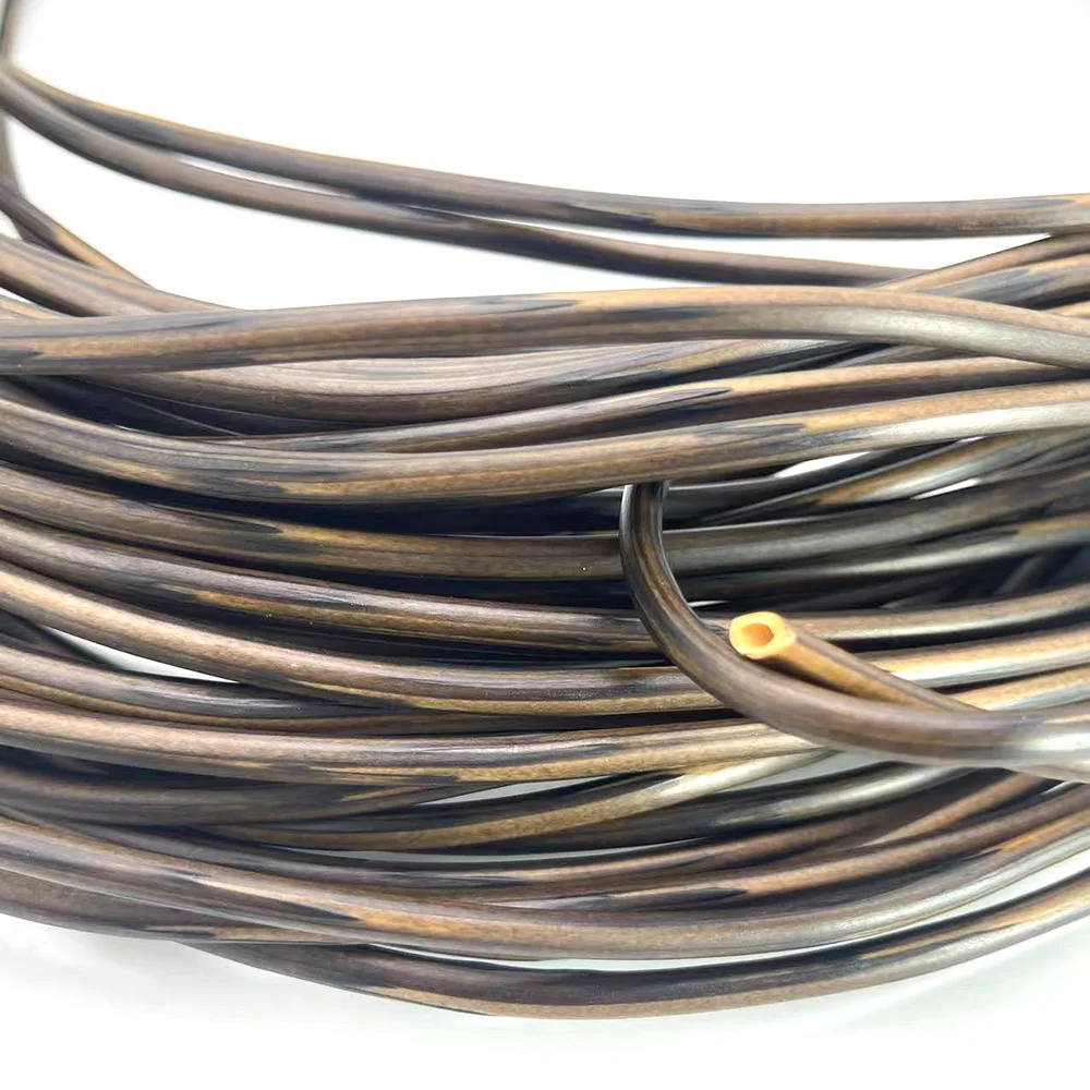 4.3mm 500g PE Rattan Round hollow Brown Coffee Gradient Weaving Material Synthetic Plastic Rattan And Repair Chair