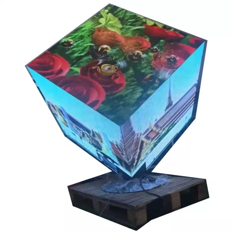 Outdoor Waterproof Creative 4 Sides and 5 Sides Advertising P2.5mm Led Video Wall Logo Sign Screen Led Cube Display