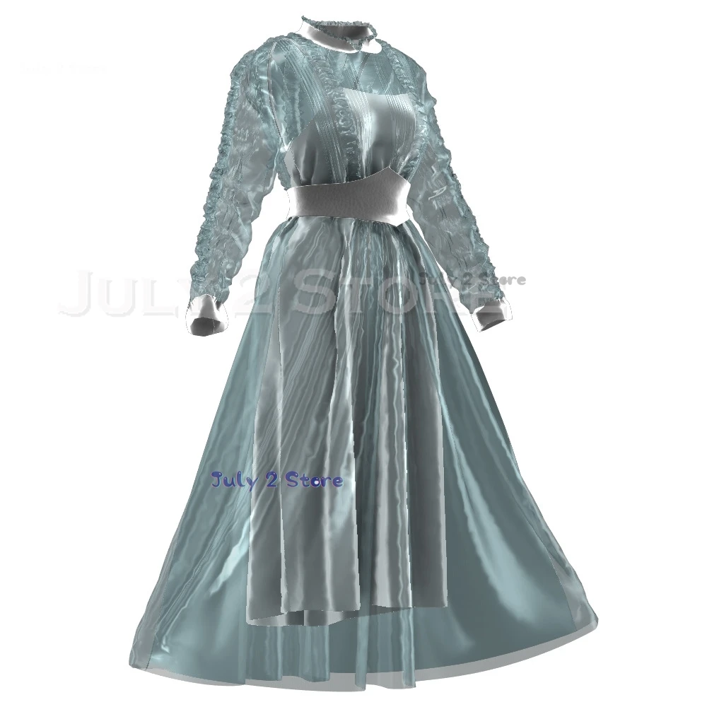 2024 Tim Astrid Deetz Cosplay Women Costume Beetle Fantasia Grey Dazzle Dress Outfits Halloween Carnival Adult Kids Size