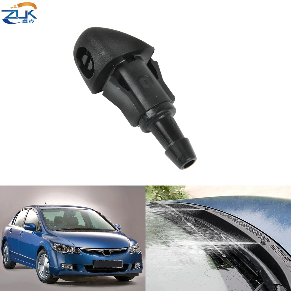 ZUK Front Windshield Washer Nozzel Water Spray Jet For HONDA CRV 2007-2011 CIVIC 2006-2011 FIT JAZZ CITY ODYSSEY ACCORD EURO CU2