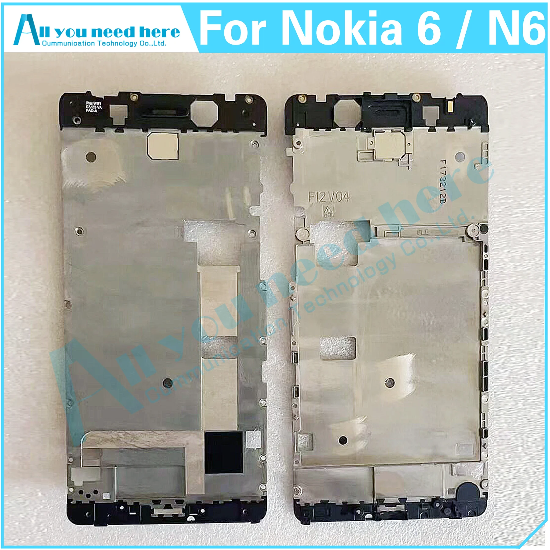 For Nokia 6 N6 TA-1021 TA-1033 TA-1000 TA-1003 TA-1025 TA-1039 Nokia6 Phone LCD Frame Middle Frame LCD Bezel Plate Panel Chassis