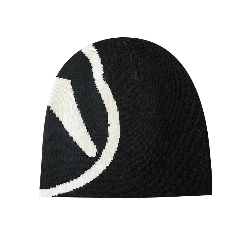 Aphex Twin Frauen Hut Stricken Beanies Caps Für Männer Y2k Streetwear Winter Mode Pullover Kpop Vintage Goth Warme Hip Hop Unisex – Detail 8