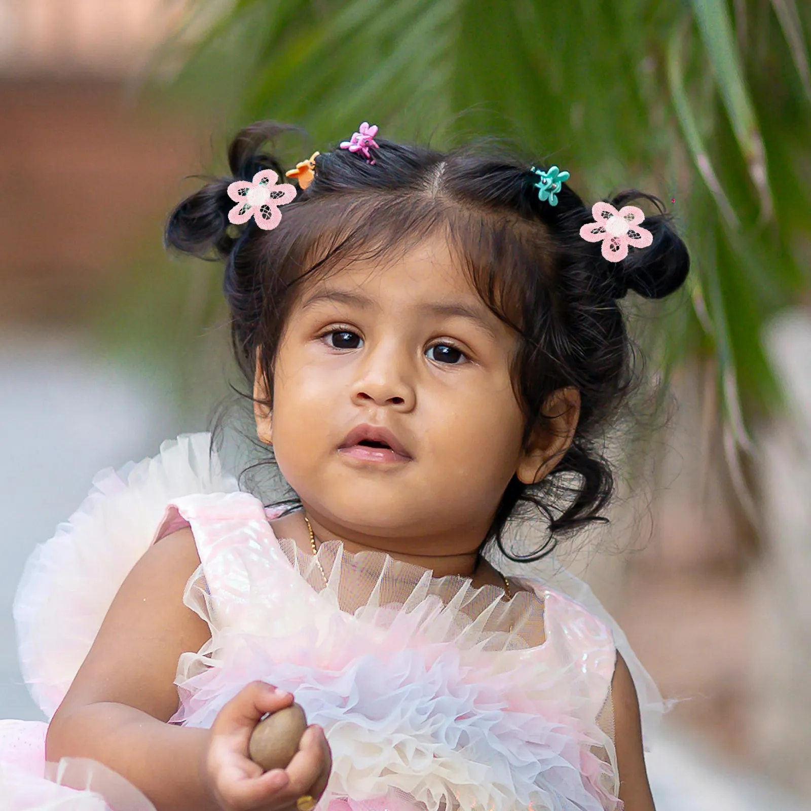 

30 шт., детские резинки для волос, эластичные ленты с разноцветными цветами, мягкие и удобные, для маленьких девочек, для школьных мероприятий, эластичные резинки для волос