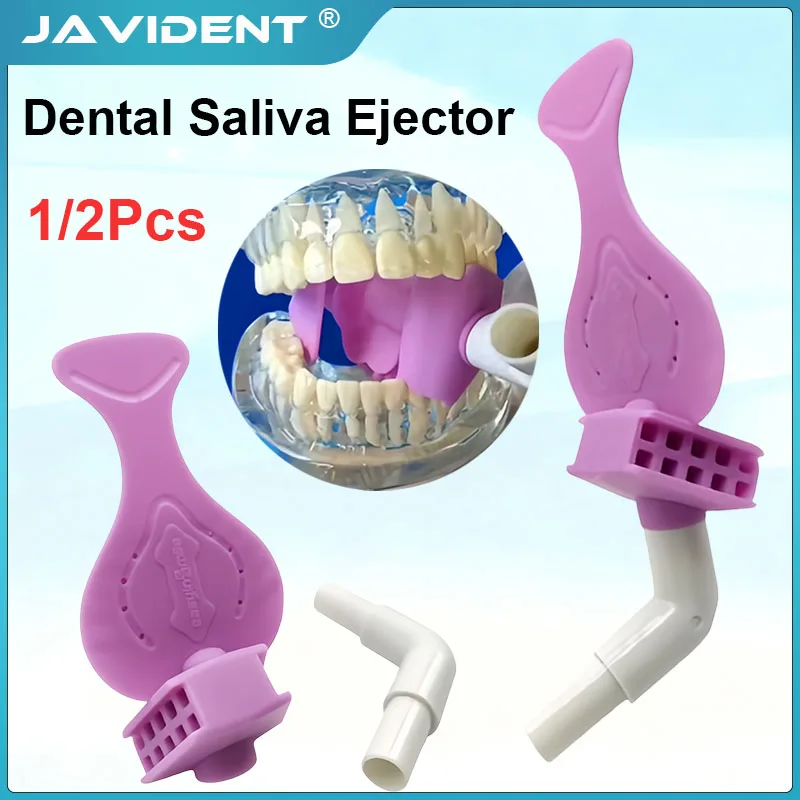 1/2Pcs/1Pcs Dental Bite Block Saliva Ejector Suction Tube Mouth pieces Isolation Adapter Dental Silicone Mouth Opener Surgical