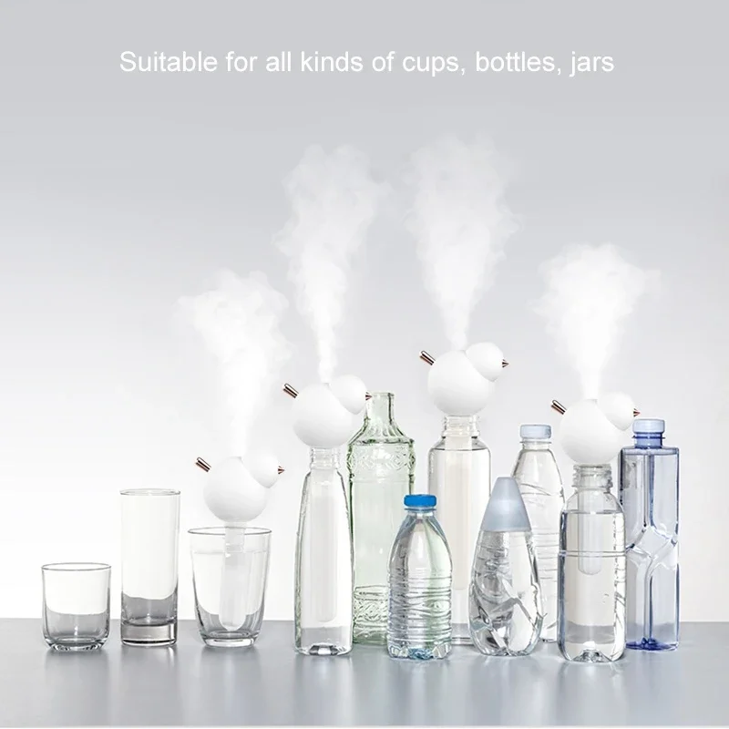 แบบพกพา USB AIR Humidifier LED Silent Diffuser เครื่องฟอกอากาศ Aroma Diffuser Mist Maker สําหรับโฮมออฟฟิศความชื้นที่ถอดออกได้