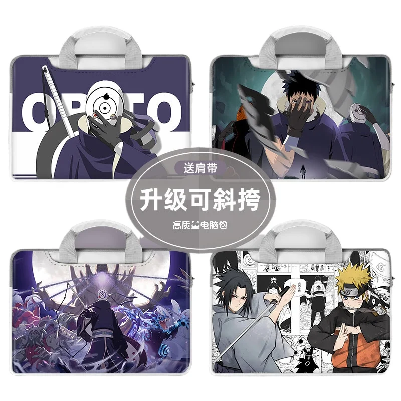 

Аниме периферийные устройства Наруто ноутбук сумка с мультяшным принтом универсальная угловая портативная водонепроницаемая и противообрастающая анимационная сумка для хранения