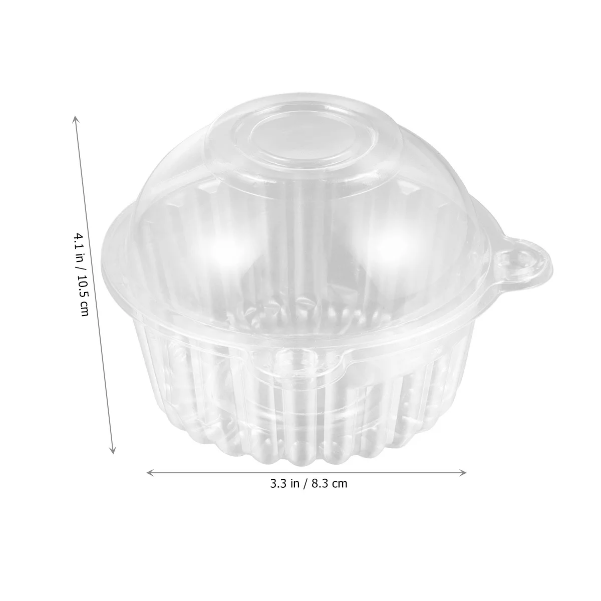 Owl Shape Plastic Cake Boxes Transparent Disposable Dome Lid Locking Design For Party Dessert Packaging Sushi Fruit