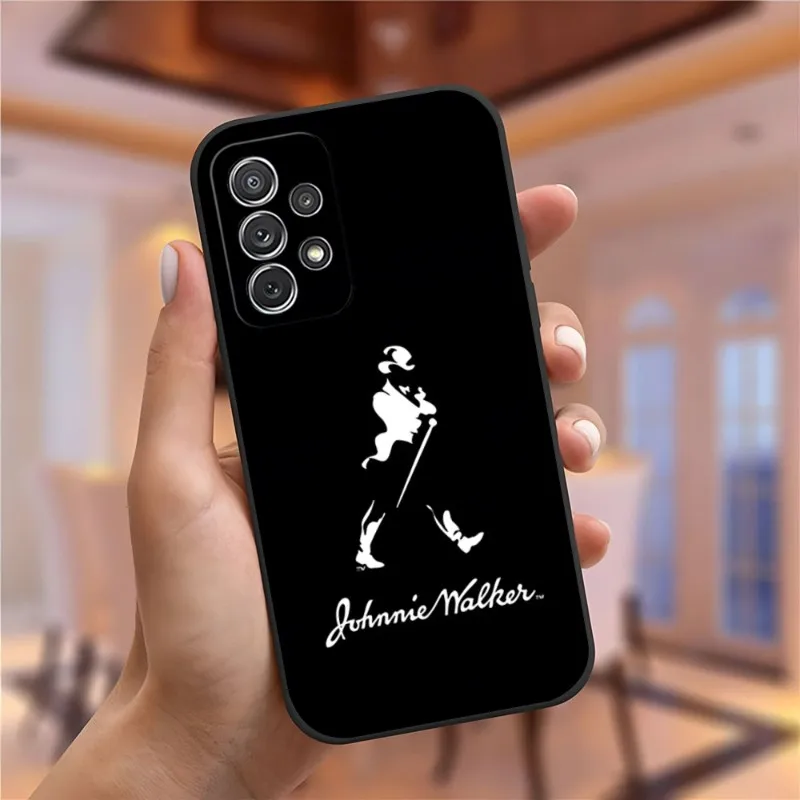 Johnnie Walker Logo Phone Case For Samsung Galaxy S23 S22 S10 S20 S30 S21 S8 S9 Pro Plus Ultra Fe Design Back Cover