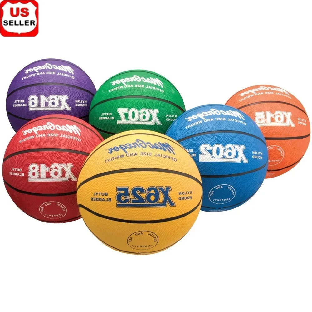 

Multi-Color Junior Basketball Youth Size Indoor Outdoor Durable Rubber Construction Deep Channels Gripping Enhanced Performance